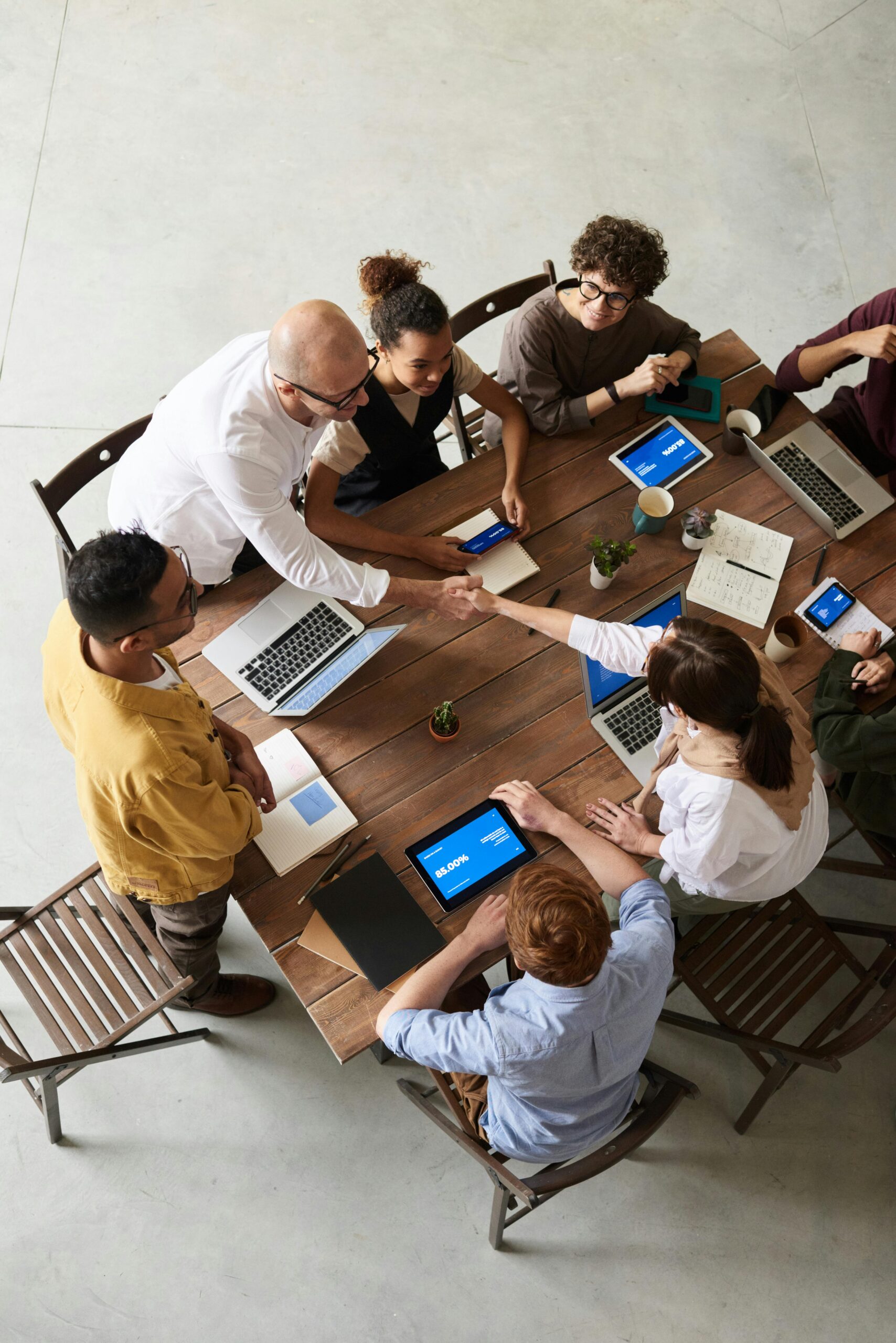 pexels-photo-3183172-3183172 mapxlogistics - High Angle Shot of Group of Professionals