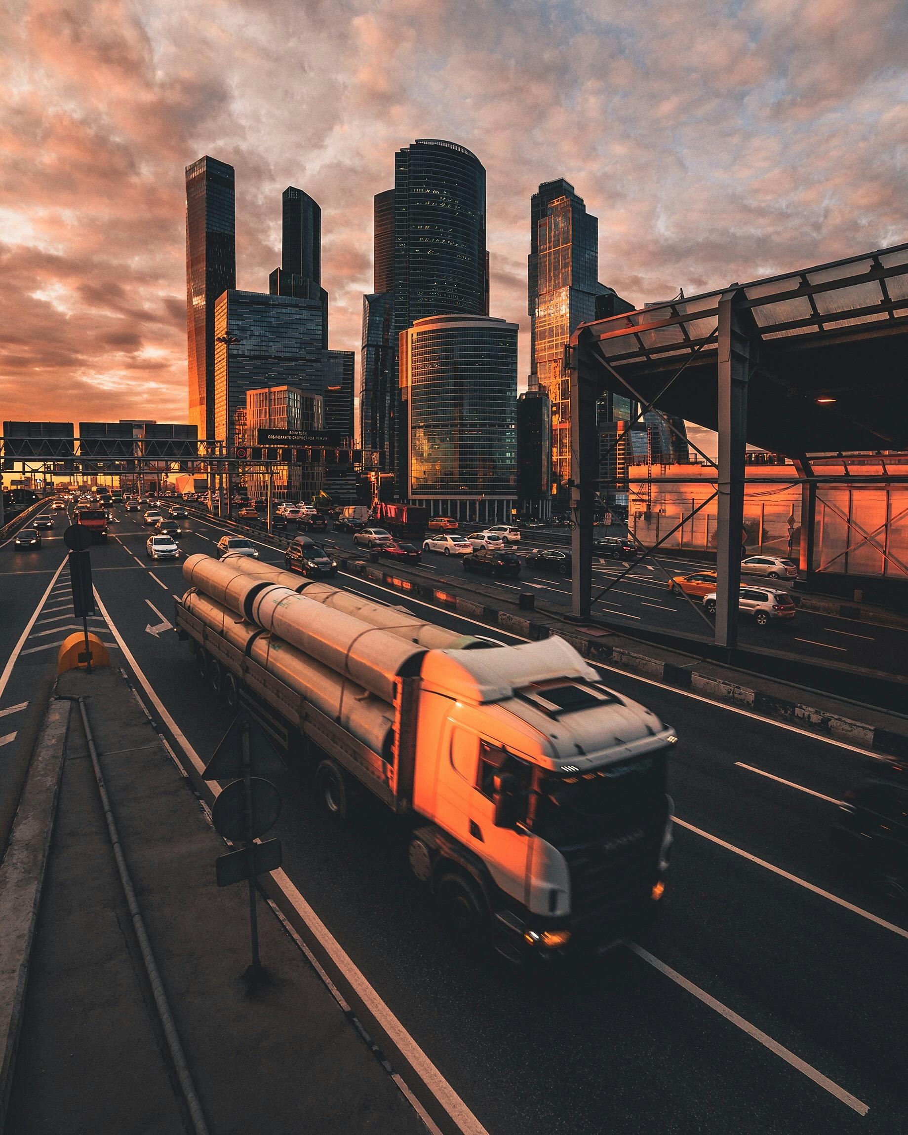 A Truck on the Road